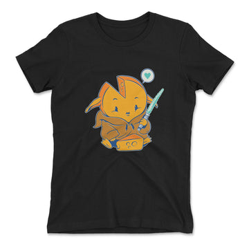 Baby Gouda Womens T-Shirt in Black color